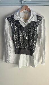 Shirt Sequins Vest