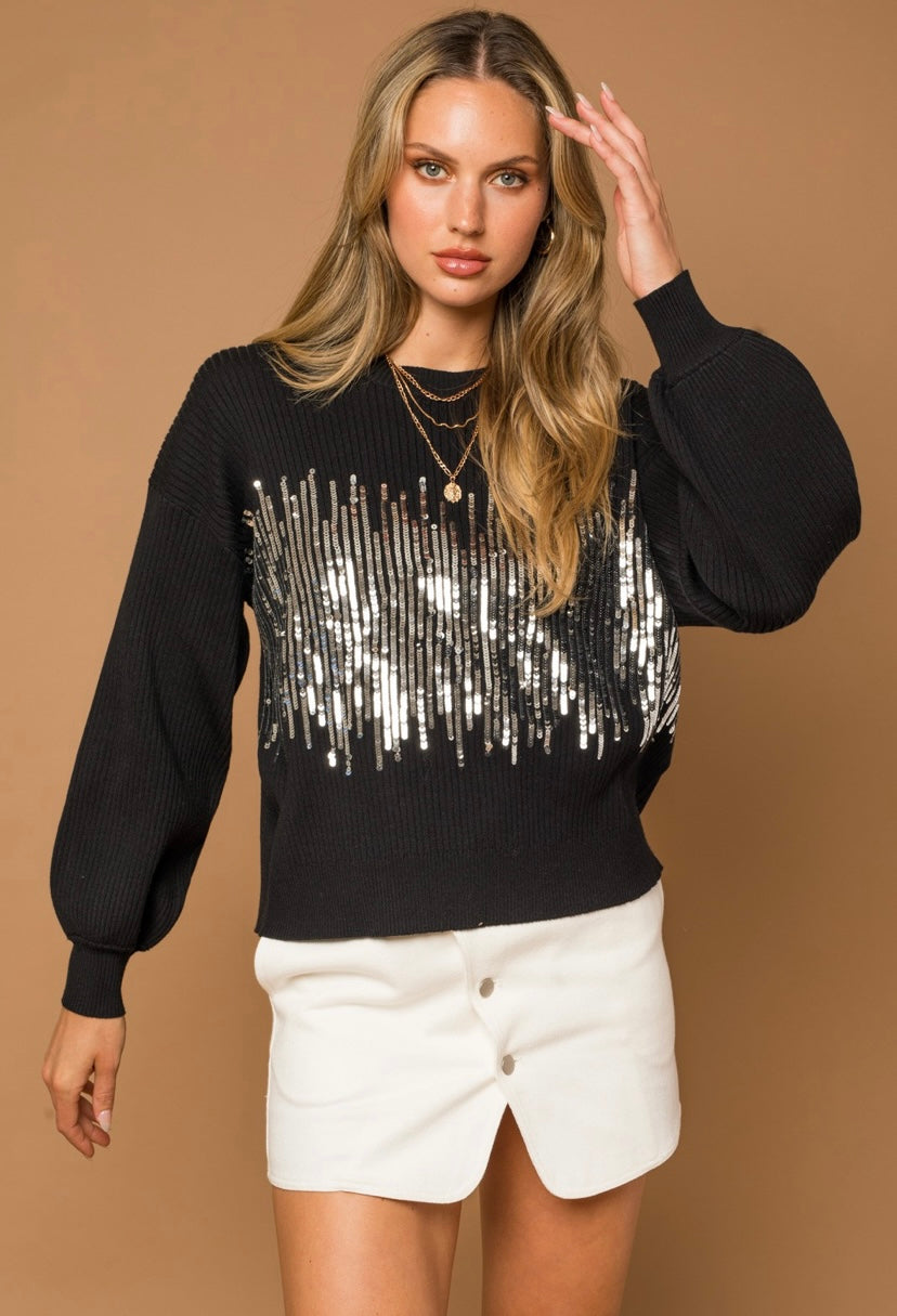 Sequins Pullover Sweater