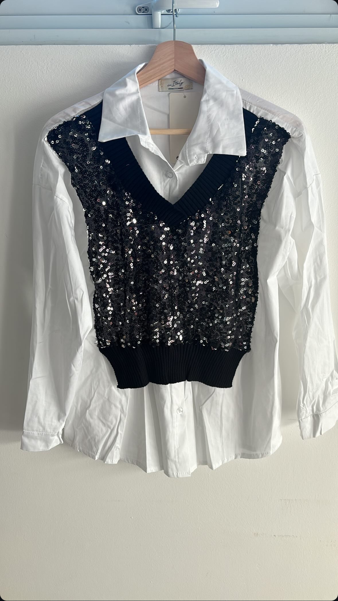 Shirt Sequins Vest