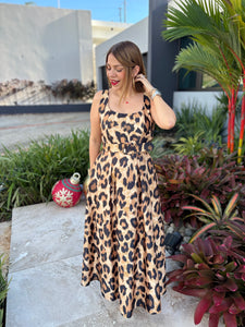 Leopard Belted Dress