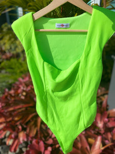 Neon Shoulder Pad Bodysuit