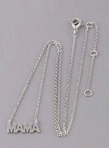 Mama Script Necklace