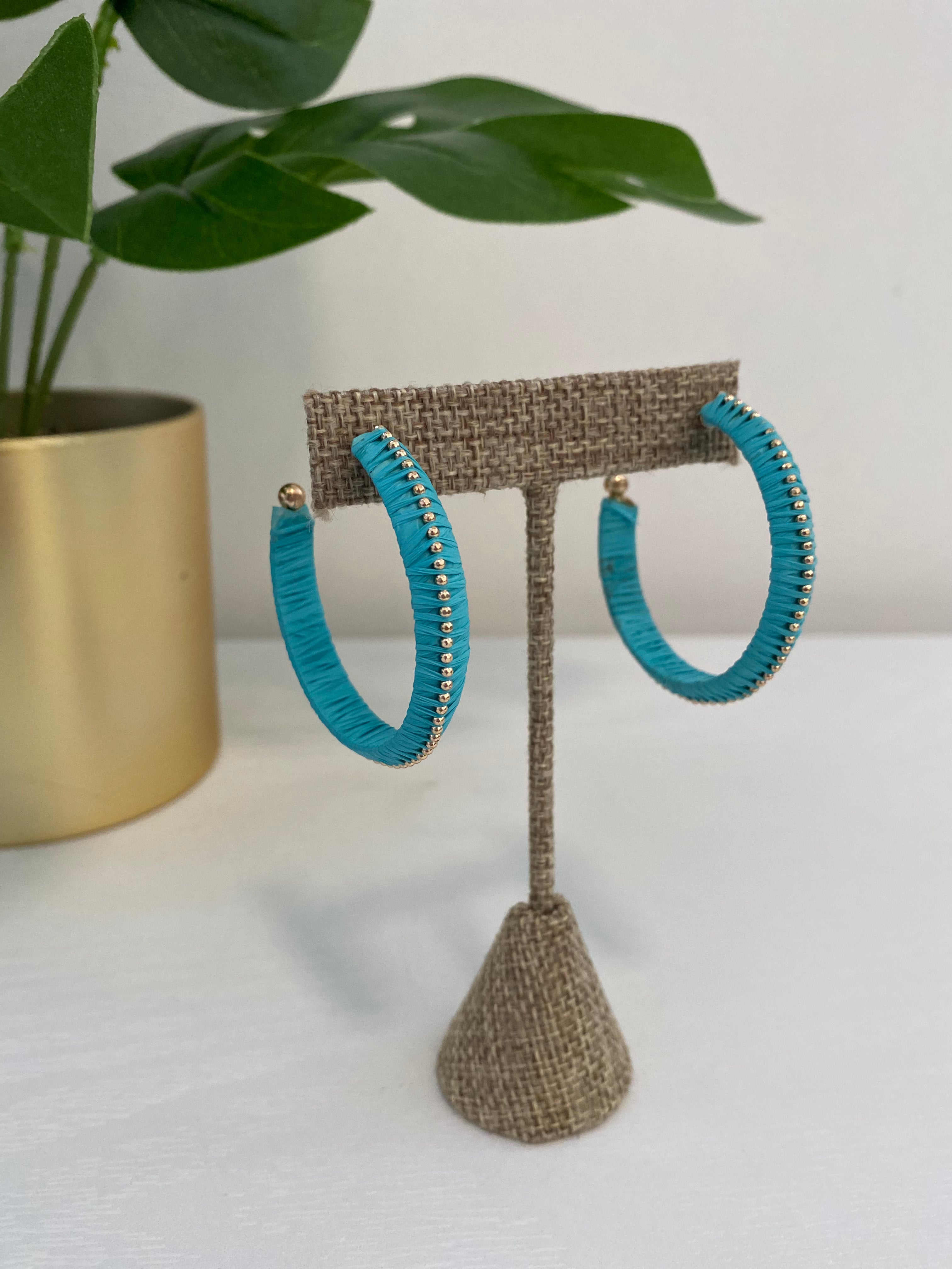 Threaded Bead Hoops