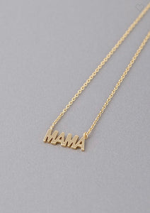 Mama Script Necklace